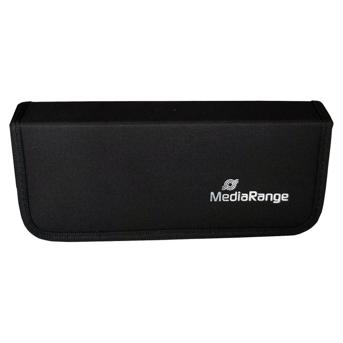 MEDIARANGE BOX99 Estuche para 5 tarjetas SD y 10 sticks, Negro