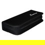 MEDIARANGE BOX99 Carcasa Portátil para Tarjetas SD y USB, Para 5 Tarjetas SD/SDHC/SDXC y 10 Pendrives USB, Nylon Negro, Resistente a Golpes y Suciedad, 256 x 110 x 49 mm
