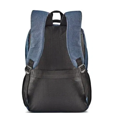 Monray SACKSCHARTER Mochila para Portátil hasta 15.6" Azul Oscuro Jaspeado Resistente al Agua