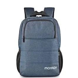 Monray SACKSCHARTER Mochila para Portátil hasta 15.6" Azul Oscuro Jaspeado Resistente al Agua