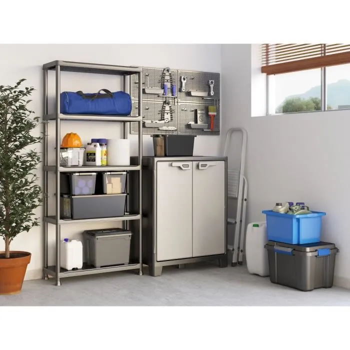 Keter AUC8013183033323 - Mueble Bajo Titan, Dimensiones 44 x 80 x2798200100 cm, Color Gris