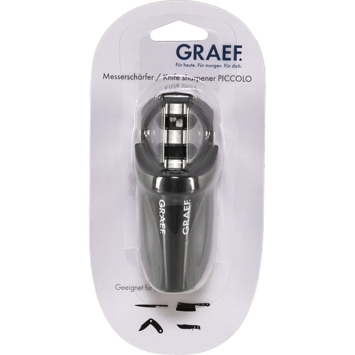 Graef Piccolo Sliced Kitchen Afilador de Cuchillos Mecánico Gris / Negro Graef Piccolo Sliced Kitchen Afilador de Cuchillos Mecánico Gris / Negro