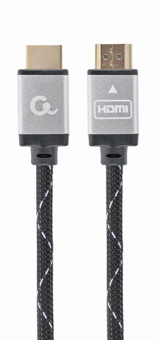 Gembird CCB-HDMIL-7.5M Cable HDMI Alta Velocidad con Ethernet 7.5m, 4K UHD 60Hz, 3D, ARC, Conectores Chapados en Oro, Negro