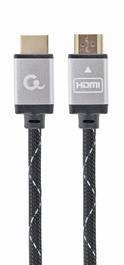 Gembird CCB-HDMIL-7.5M Cable HDMI Alta Velocidad con Ethernet 7.5m, 4K UHD 60Hz, 3D, ARC, Conectores Chapados en Oro, Negro