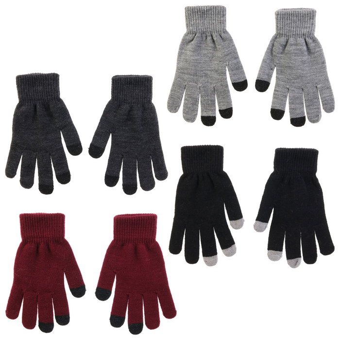 Sensly Par Guantes Táctiles Invierno Grand Froid Suaves para Teléfono Talla Única