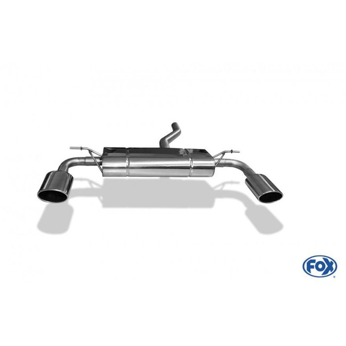Fox Muffler Trasero Silencioso 1 FXMB191003-351 para Mercedes B-Class 246 (W246) - Salida Lateral Derecha/Izquierda, Homologación ECE