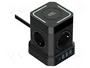 KEL Prolongador de Alimentación H05VV-F 3G1,5mm2 2m Negro