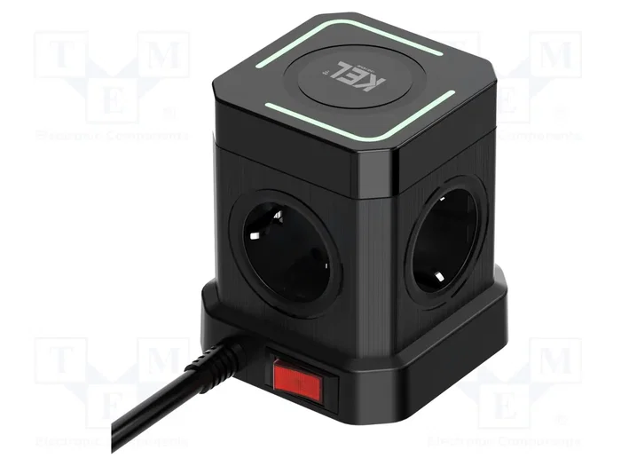 KEL Prolongador de Alimentación H05VV-F 3G1,5mm2 2m Negro KEL Prolongador de Alimentación H05VV-F 3G1,5mm2 2m Negro