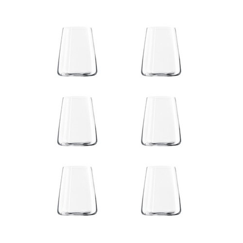 Summa Vaso Rhone de Cristal, 38 cl (0.38 L), 101 mm de Alto x 86 mm de Diámetro, Borde Fino (Set de 6) Summa Vaso Rhone de Cristal, 38 cl (0.38 L), 101 mm de Alto x 86 mm de Diámetro, Borde Fino (Set de 6)