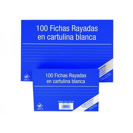 Mariola Ficha Rayada 125x75 mm Cartulina 180 gr Blanco Paquete De 100 Nº2