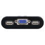 Aten CS22U Switch KVM de 2 puertos USB y VGA con selector remoto