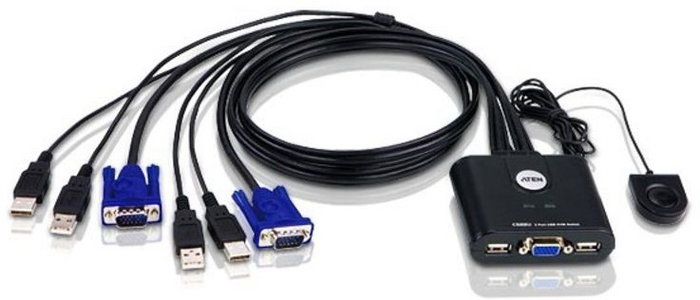 Aten CS22U-AT Switch KVM de 2 puertos con VGA y USB Aten CS22U-AT Switch KVM de 2 puertos con VGA y USB