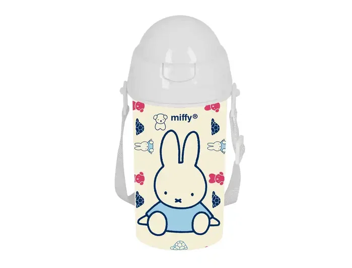 Safta Botella Miffy Buddy con Apertura Automática y Pajita 500ml Safta Botella Miffy Buddy con Apertura Automática y Pajita 500ml