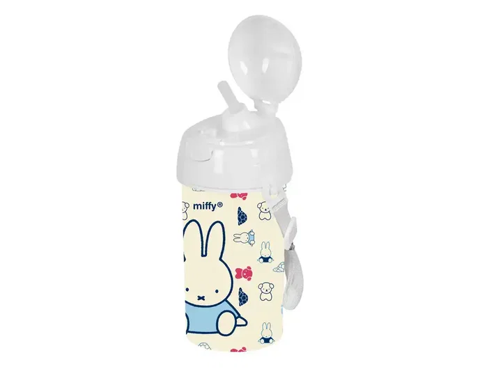 Safta Botella Miffy Buddy con Apertura Automática y Pajita 500ml Safta Botella Miffy Buddy con Apertura Automática y Pajita 500ml