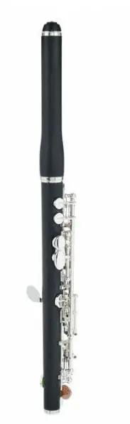 Pearl Flute Flautín Piccolo Pearl Quantz Pfp105E Cabeza y cuerpo de grenaditte, mecanismo de Mi, funda, estuche, kit limpieza