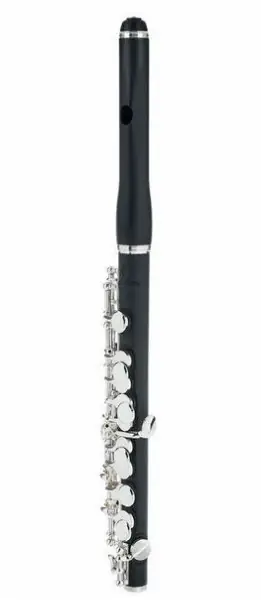 Pearl Flute Flautín Piccolo Pearl Quantz Pfp105E Cabeza y cuerpo de grenaditte, mecanismo de Mi, funda, estuche, kit limpieza