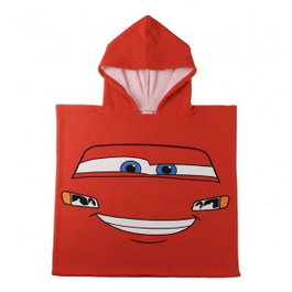 Cerdá Poncho Toalla Cars Disney Microfibra Rojo
