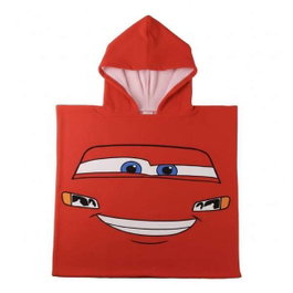 Cerdá Poncho Toalla Cars Disney Microfibra Rojo