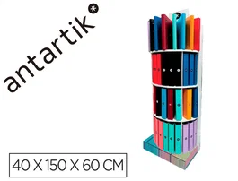 Antartik Expositor de suelo de cartón con 80 unidades surtidas de carpetas
