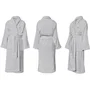 Le Temps D'Un Bain Bata de baño Unisex 100% Algodón 500 g/m² - Gris Claro Talla S