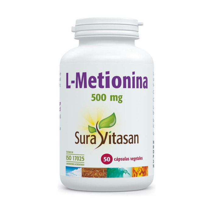 Sura Vitasan L-Metionina 500mg 50 cápsulas Sura Vitasan L-Metionina 500mg 50 cápsulas