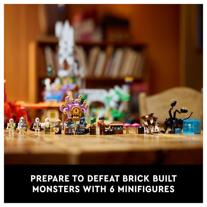 LEGO Ideas Dungeons & Dragons: La Aventura del Dragón Rojo 21348 Juego de Construcción 3745 Piezas para Mayores de 18 Años