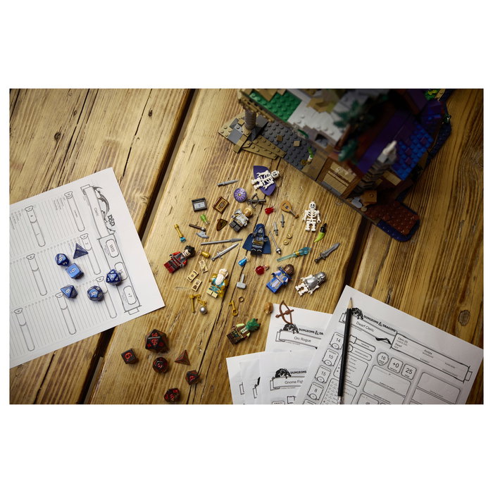 LEGO Ideas Dungeons & Dragons: La Aventura del Dragón Rojo 21348 Juego de Construcción 3745 Piezas para Mayores de 18 Años