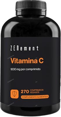 ZENEMENT Vitamina C 270 Comp. Antioxidante Vegano Sin Gluten Natural Ácido Ascórbico ZENEMENT Vitamina C 270 Comp. Antioxidante Vegano Sin Gluten Natural Ácido Ascórbico