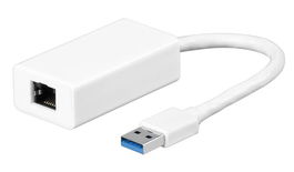 MicroConnect Adaptador USB 3.0 a Ethernet Gigabit 10/100/1000 Mbps Blanco