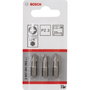 Bosch Juego de 3 puntas de destornillador PZ3 de 25 mm