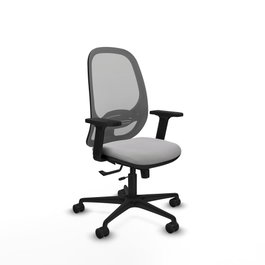 PIQUERAS Y CRESPO Silla de oficina Cilanco con mecanismo Sincro/Traslack, Gris