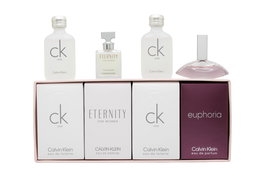Calvin Klein Ladies Mini Set Gift Set: 2 x CK One EDT 10ml + Eternity 5ml + Euphoria 4ml