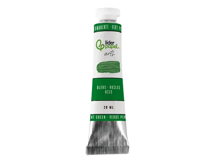 Liderpapel Pintura al Óleo Verde Permanente Tubo 20 ml
