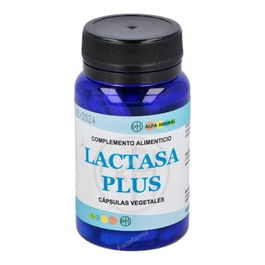 ALFA HERBAL Lactasa Plus 60 Cápsulas - Ayuda a la digestión de la lactosa y reduce la hinchazón
