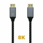 Aisens Cable DisplayPort 1.4 8K@60Hz 2m Gris/Negro