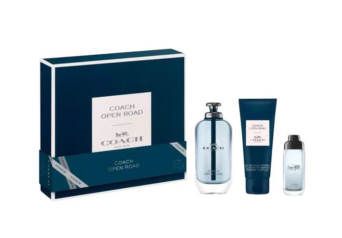 Set Coach: Open Road, Eau De Toilette, For Men, 100 ml + Open Road, Eau De Toilette, For Men, 15 ml + Open Road, Shower Gel, For All Skin Types, 100 ml Set Coach: Open Road, Eau De Toilette, For Men, 100 ml + Open Road, Eau De Toilette, For Men, 15 ml + Open Road, Shower Gel, For All Skin Types, 100 ml
