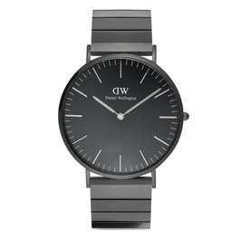 Daniel Wellington DW00100778 con caja Rose Gold y correa negra