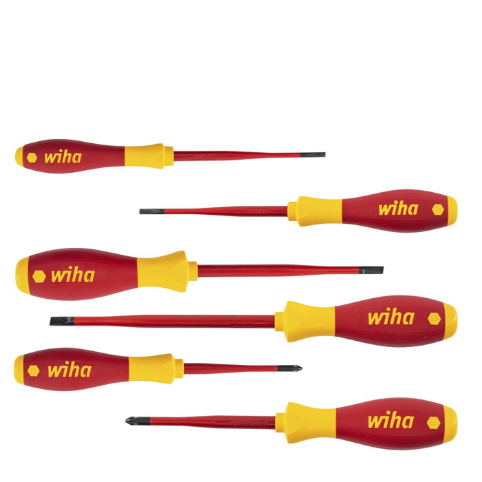Wiha 3201K6 SoftFinish electric slimFix Juego de Destornilladores Wiha 3201K6 SoftFinish electric slimFix Juego de Destornilladores