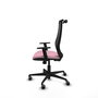 PIQUERAS Y CRESPO Silla de oficina Mardos con mecanismo Sincro, Rosa y Negro