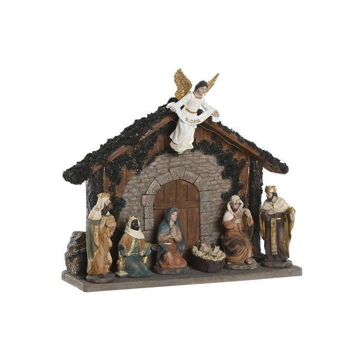 DKD Home Decor Figura de Nacimiento LED Resina Multicolor DKD Home Decor Figura de Nacimiento LED Resina Multicolor