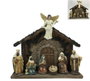 DKD Home Decor Nacimiento Navidad Tradicional Multicolor Resina Led 28 x 23 x 8.5 cm