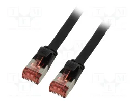 GOOBAY Patch cord Cat 6 U/FTP 1m Negro
