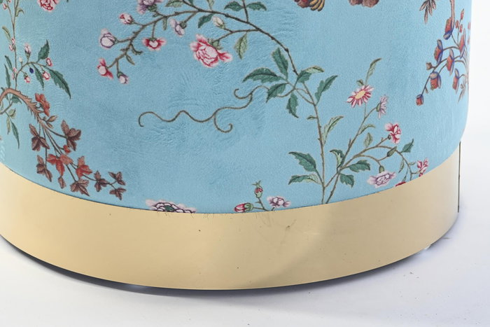 Reposapies Oriental DKD Home Decor Amarillo Verde 32 x 38 x 32 cm (2 Unidades)