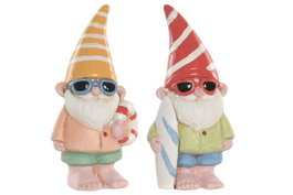 DKD Home Decor Figura de Cerámica Gnomo Multicolor