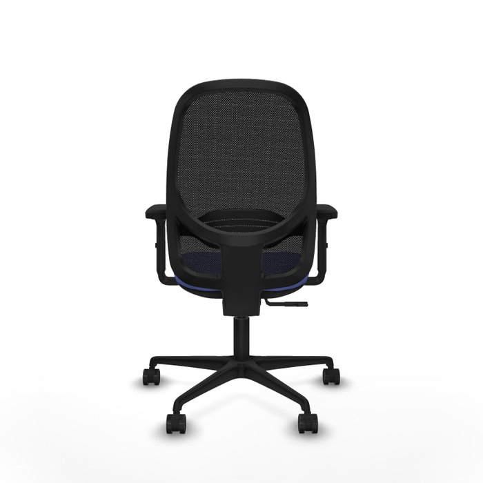 PIQUERAS Y CRESPO Silla de oficina Cilanco con mecanismo Sincro, Azul claro y Negro