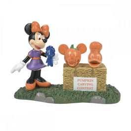 Enesco Figura Disney Minnie 'Escoge al Ganador', de Resina, Pintada a Mano, 7.5 x 11 x 5 cm