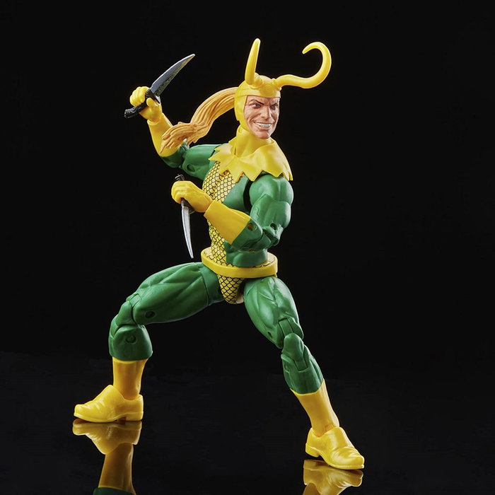 Hasbro Marvel Legends Figura de Loki Clásico PVC 15cm Articulada con Accesorios Coleccionable