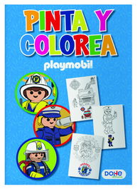 Dohe LIBROS DE COLOREAR A4 PLAYMOBIL POLICE MODELO 51735
