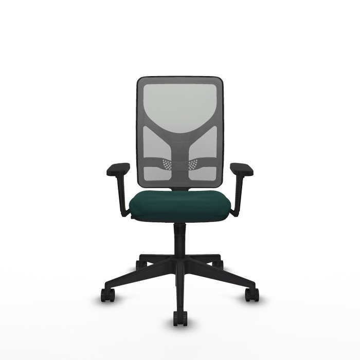 PIQUERAS Y CRESPO Silla de oficina Motilla con mecanismo Sincro, Verde botella y Gris PIQUERAS Y CRESPO Silla de oficina Motilla con mecanismo Sincro, Verde botella y Gris
