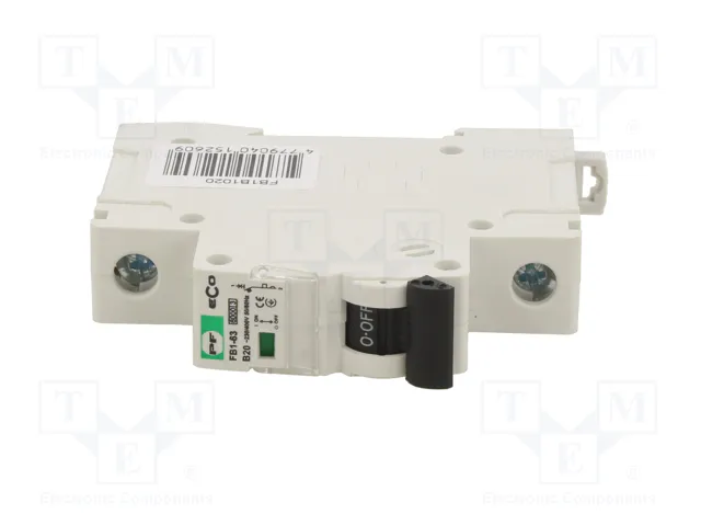 Promfactor Baltic Interruptor magnetotérmico ECO 20A 1 Polo Característica B Promfactor Baltic Interruptor magnetotérmico ECO 20A 1 Polo Característica B